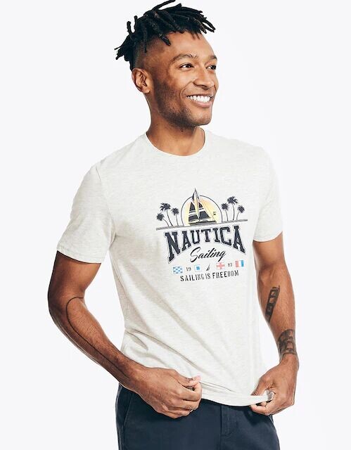 Мужская футболка с короткими рукавами Nautica, серый
Мужская футболка с короткими рукавами Nautica, серый