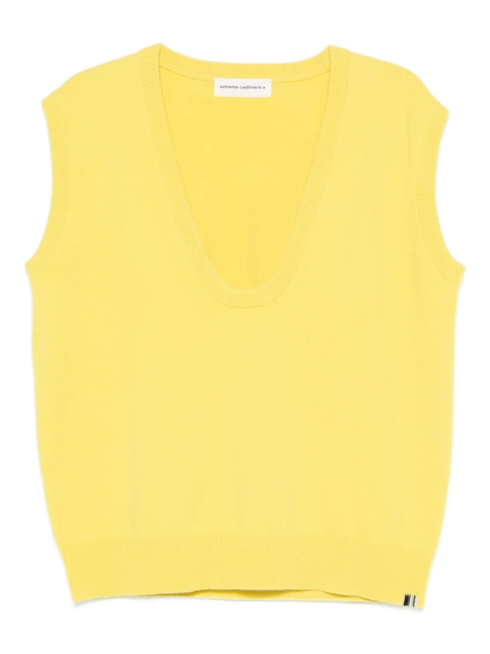 Трикотажный жилет без рукавов с V-образным вырезом extreme cashmere, желтый
Трикотажный жилет без рукавов с V-образным вырезом extreme cashmere, желтый