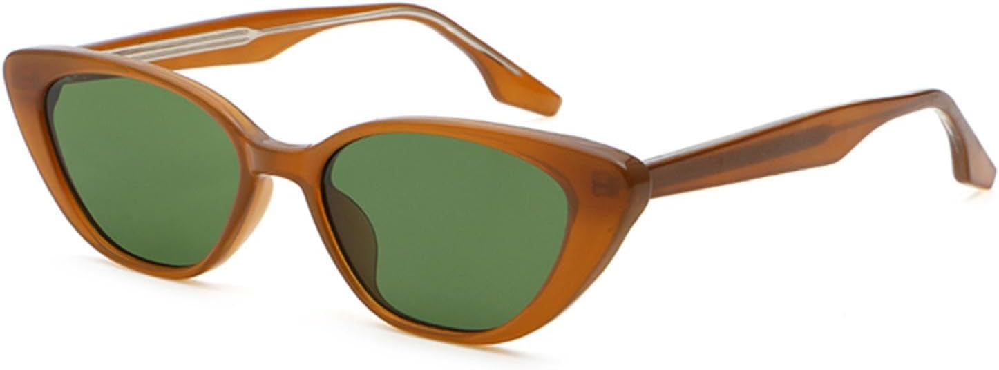 Солнцезащитные очки в стиле ретро «кошачий глаз» для женщин, солнцезащитные очки из ацетата для мужчин, защита от УФ-излучения UV400, коричнево-зеленые SZVVBKK, Brown With Green
Солнцезащитные очки в стиле ретро «кошачий глаз» для женщин, солнцезащитные очки из ацетата для мужчин, защита от УФ-излучения UV400, коричнево-зеленые SZVVBKK, Brown With Green