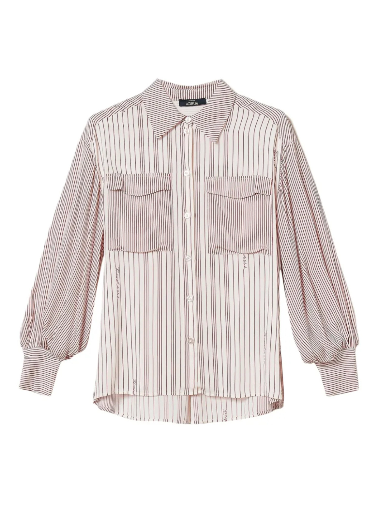 Рубашка TWINSET в полоску с рукавами-фонариками, красный
Рубашка TWINSET в полоску с рукавами-фонариками, красный