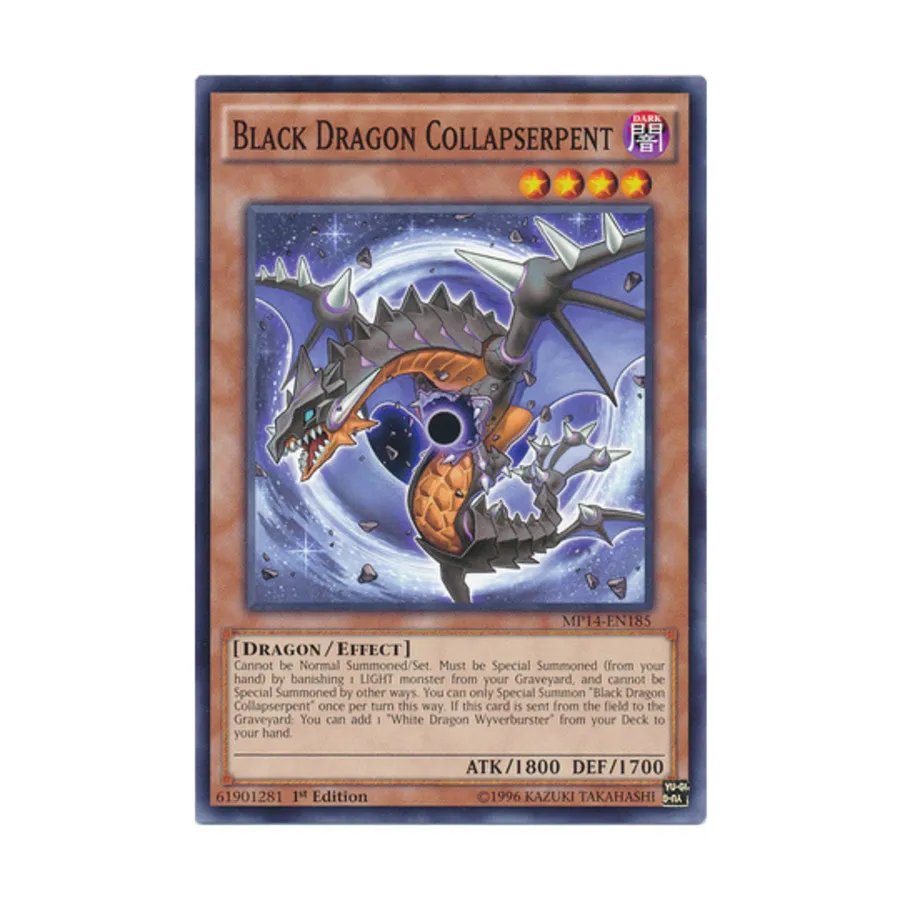 CCG Свернувшаяся змея Черного дракона (Обычная), Yu-Gi-Oh - Mega-Tins 2014 - Singles 
CCG Свернувшаяся змея Черного дракона (Обычная), Yu-Gi-Oh - Mega-Tins 2014 - Singles