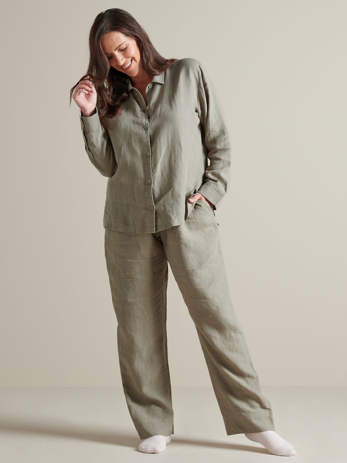 Брюки постельные льняные, хаки
Брюки постельные льняные, хаки