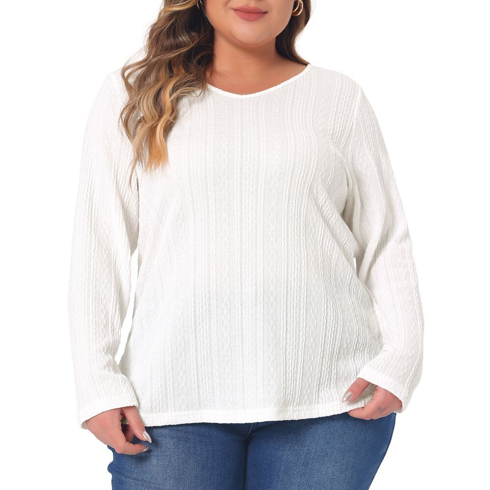 Топ больших размеров для женщин, повседневные вязаные туники с круглым вырезом и длинными рукавами, 2023 Agnes Orinda, белый
Топ больших размеров для женщин, повседневные вязаные туники с круглым вырезом и длинными рукавами, 2023 Agnes Orinda, белый