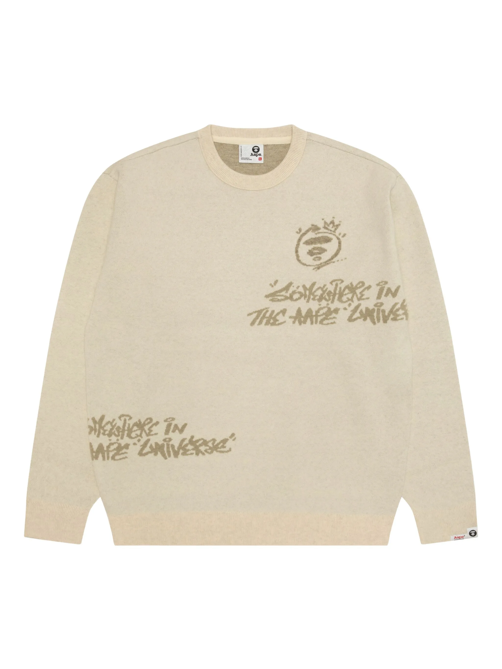 Свитер с круглым вырезом Aape By A Bathing Ape, нейтральный
Свитер с круглым вырезом Aape By A Bathing Ape, нейтральный