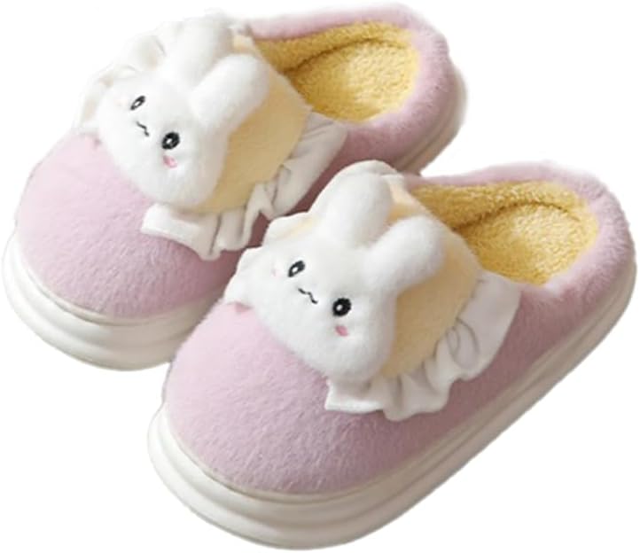 Домашние тапочки Uewidiod с милым мультяшным кроликом для женщин и мужчин, пушистые для пар, мягкие и удобные, противоскользящие и теплые для дома, сиреневый
Домашние тапочки Uewidiod с милым мультяшным кроликом для женщин и мужчин, пушистые для пар, мягкие и удобные, противоскользящие и теплые для дома, сиреневый