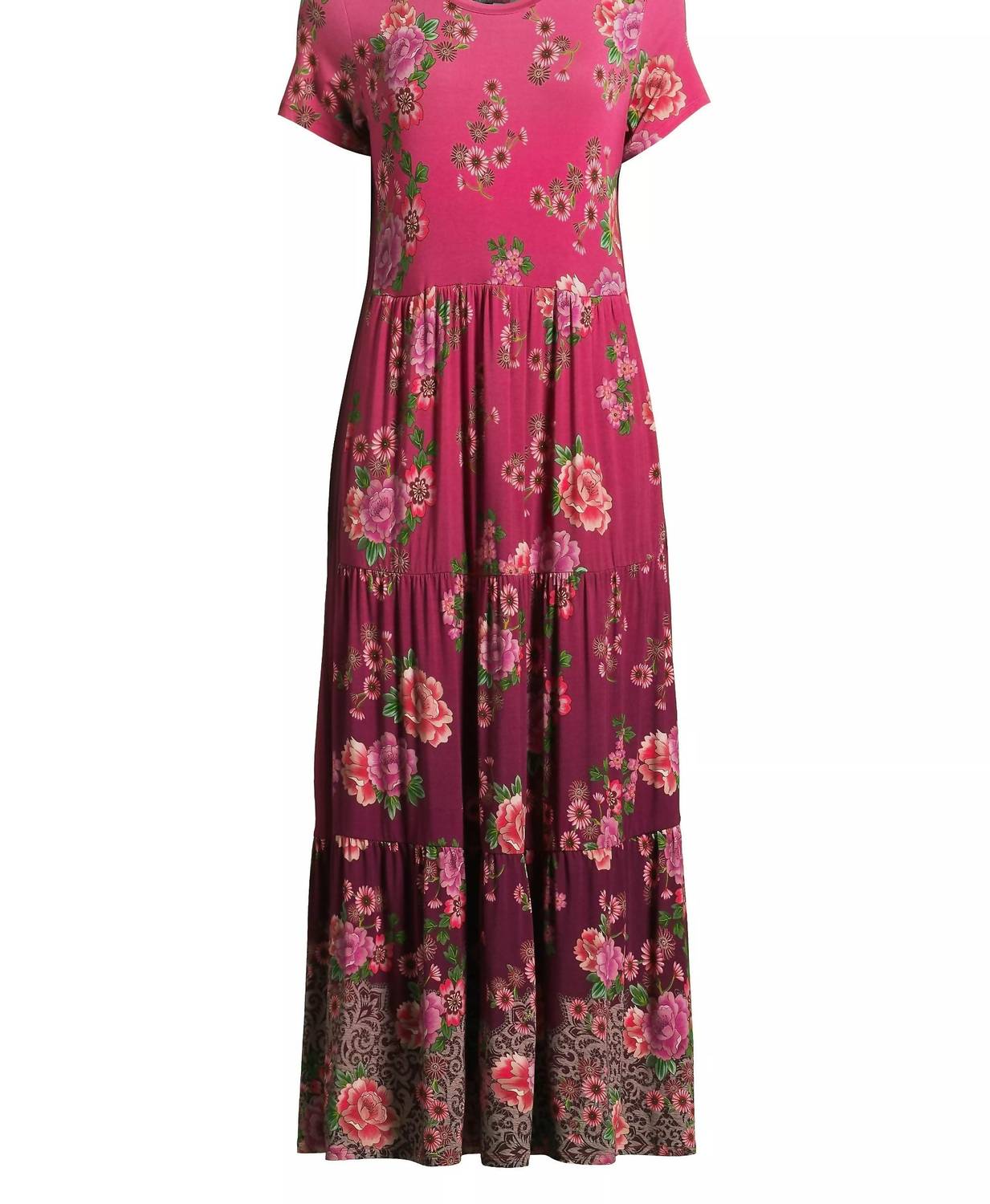 Женское многослойное трикотажное платье миди с рукавами-крылышками розового цвета Johnny Was
Женское многослойное трикотажное платье миди с рукавами-крылышками розового цвета Johnny Was