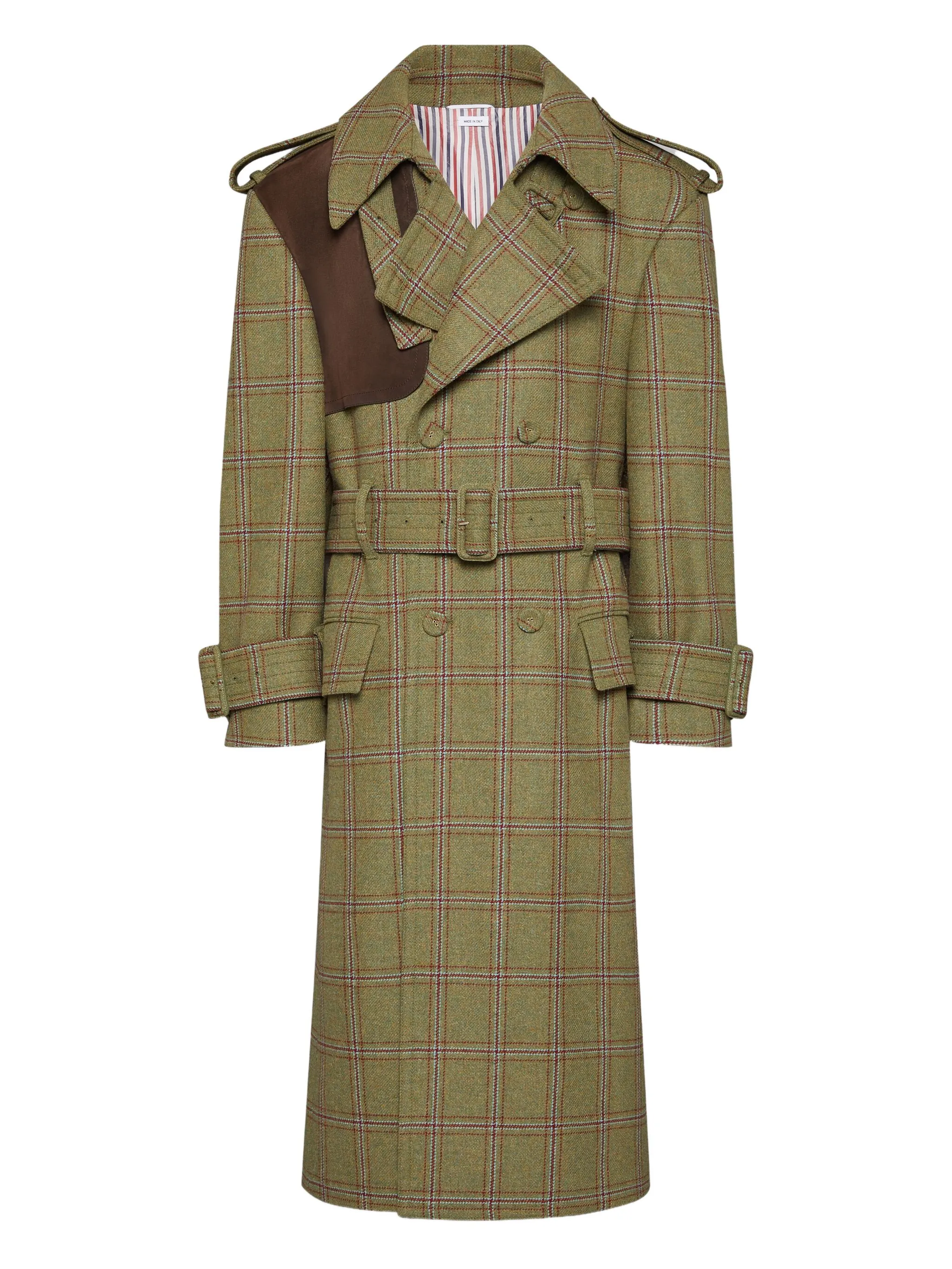Твидовый тренч Hunting Thom Browne, зеленый
Твидовый тренч Hunting Thom Browne, зеленый