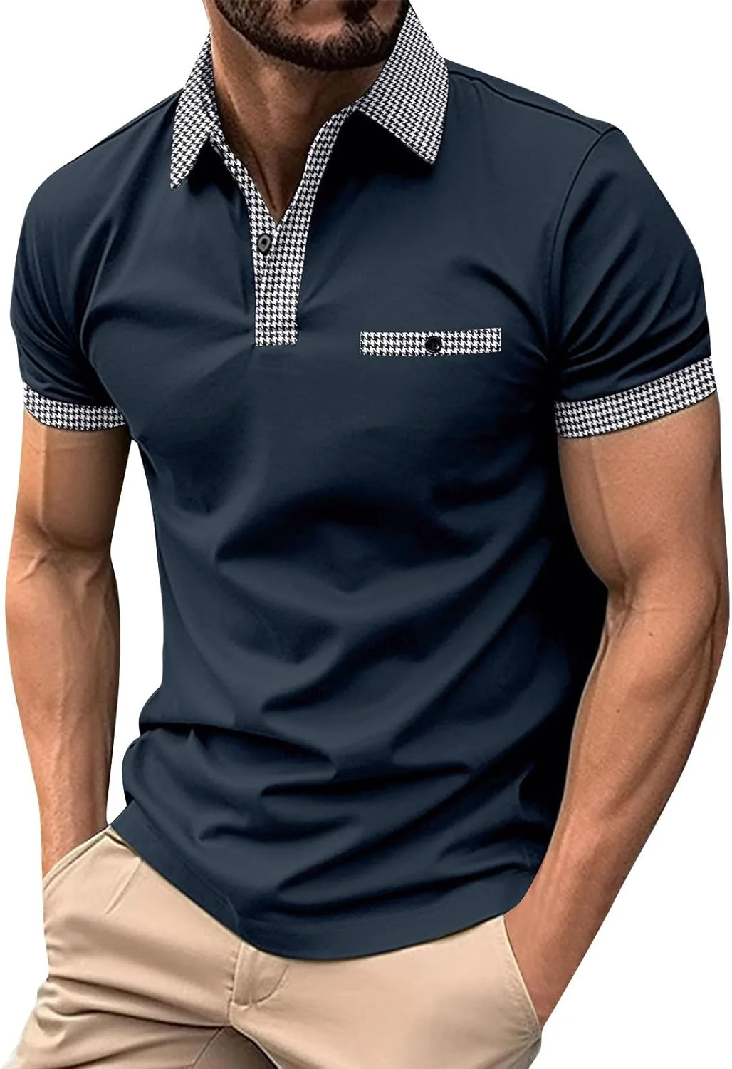 Мужская поло с коротким рукавом и карманом, M-3XL
Мужская поло с коротким рукавом и карманом, M-3XL