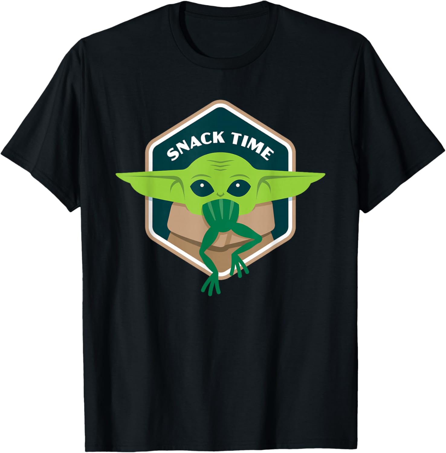 Футболка Star Wars Mandalorian The Child Grogu Frog Snack Time, черная
Футболка Star Wars Mandalorian The Child Grogu Frog Snack Time, черная