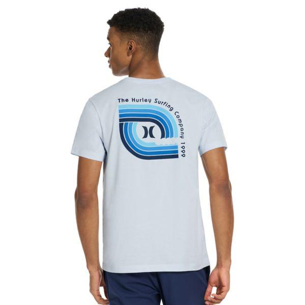 Мужская футболка с принтом серфинга Hurley, голубой
Мужская футболка с принтом серфинга Hurley, голубой