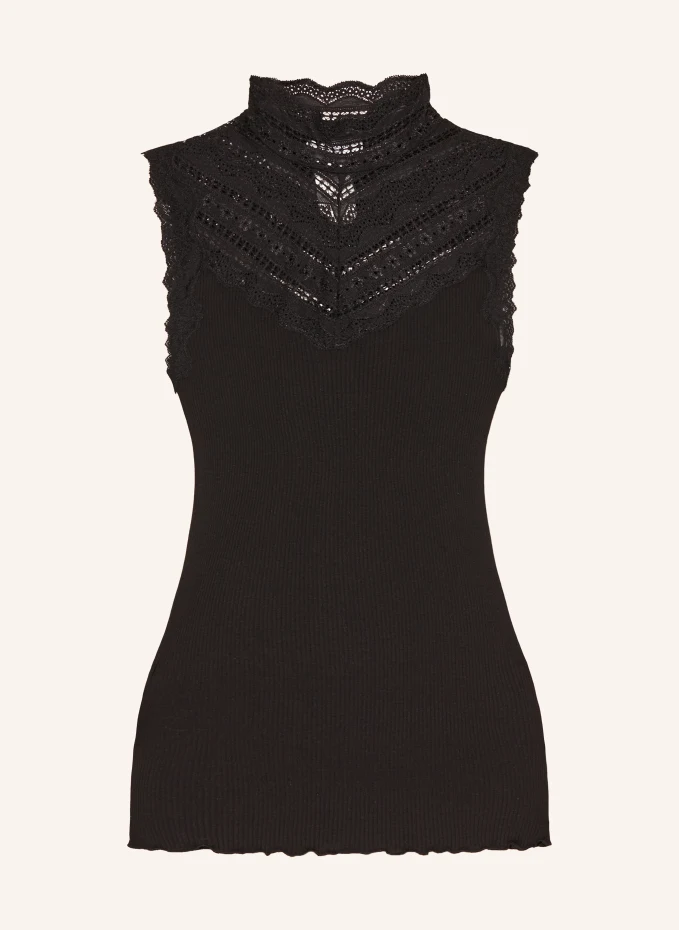 Шелковый топ с кружевом Rosemunde, черный
Шелковый топ с кружевом Rosemunde, черный