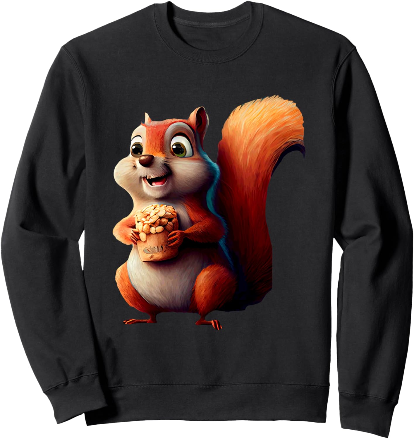 Милая толстовка с изображением белки и орехов Cute Squirrel Holding Nuts Happy Cartoon Forest, черный
Милая толстовка с изображением белки и орехов Cute Squirrel Holding Nuts Happy Cartoon Forest, черный