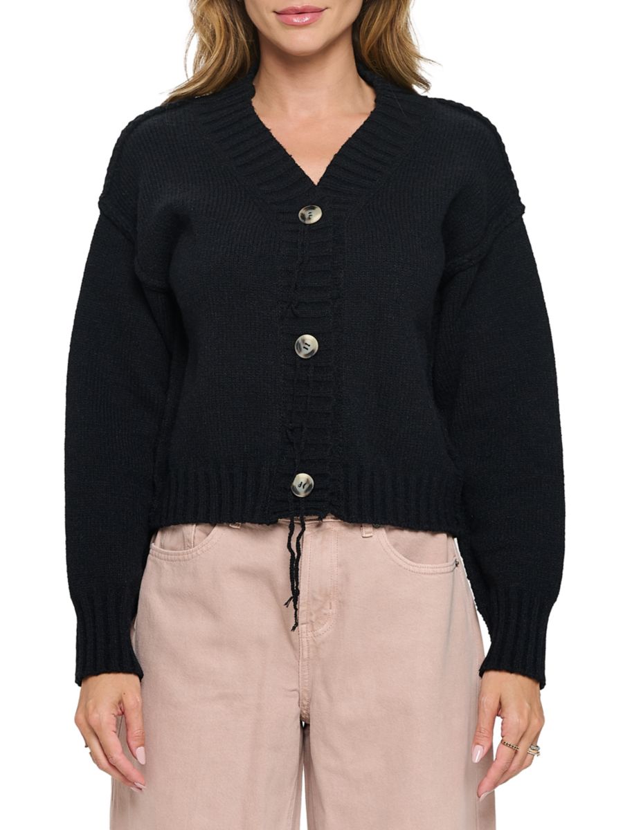 Кардиган с ребристой отделкой Renee C., черный
Кардиган с ребристой отделкой Renee C., черный