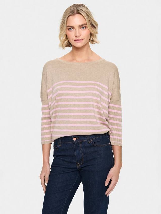 Повседневный топ в полоску от mila Saint Tropez, разноцветный
Повседневный топ в полоску от mila Saint Tropez, разноцветный