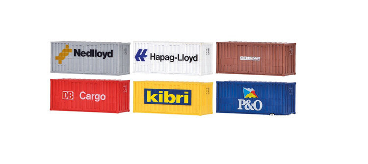 Морские контейнеры 20 футов 6 шт. Kibri
Морские контейнеры 20 футов 6 шт. Kibri