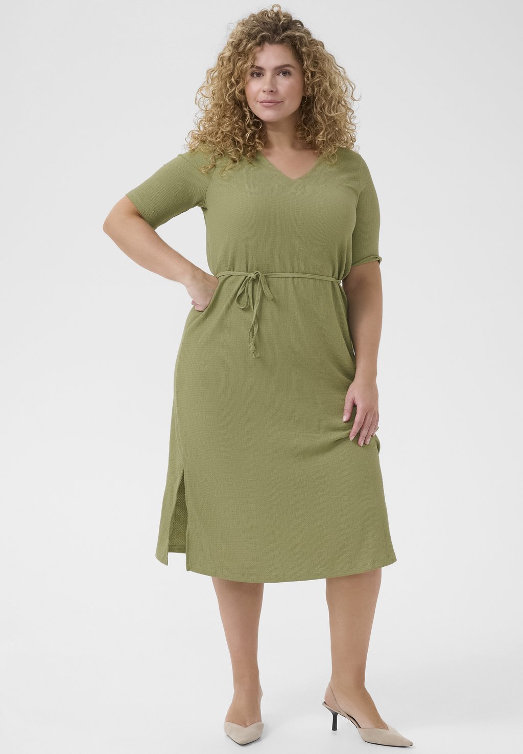 Вязаное платье Kaffe Curve, зеленый
Вязаное платье Kaffe Curve, зеленый