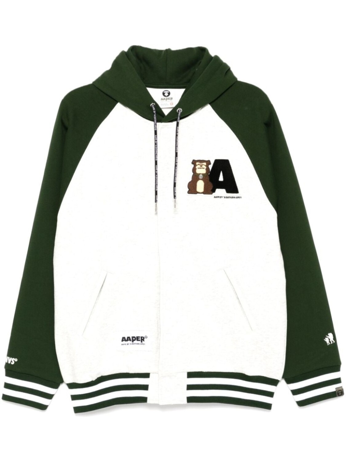 AAPE BY *A BATHING APE куртка с капюшоном и нашивкой-логотипом, серый
AAPE BY *A BATHING APE куртка с капюшоном и нашивкой-логотипом, серый