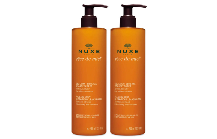 Гель-пенка для ванны 2 в 1 с медовыми аминокислотами увлажняющая, освежающая, очищающая 400мл/400мл*2 Nuxe
Гель-пенка для ванны 2 в 1 с медовыми аминокислотами увлажняющая, освежающая, очищающая 400мл/400мл*2 Nuxe