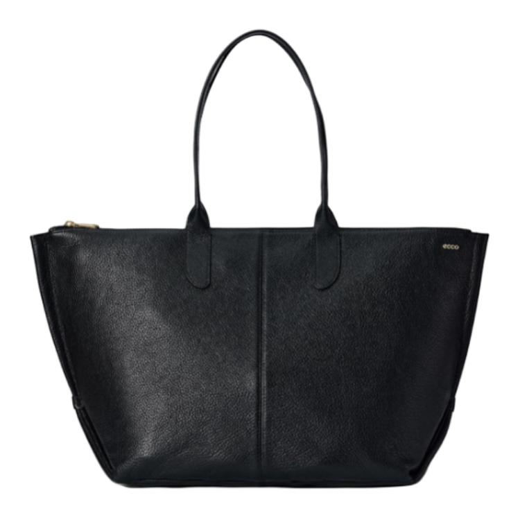 Ecco Кожаная сумка большая женская черная, Black 
Ecco Кожаная сумка большая женская черная, Black