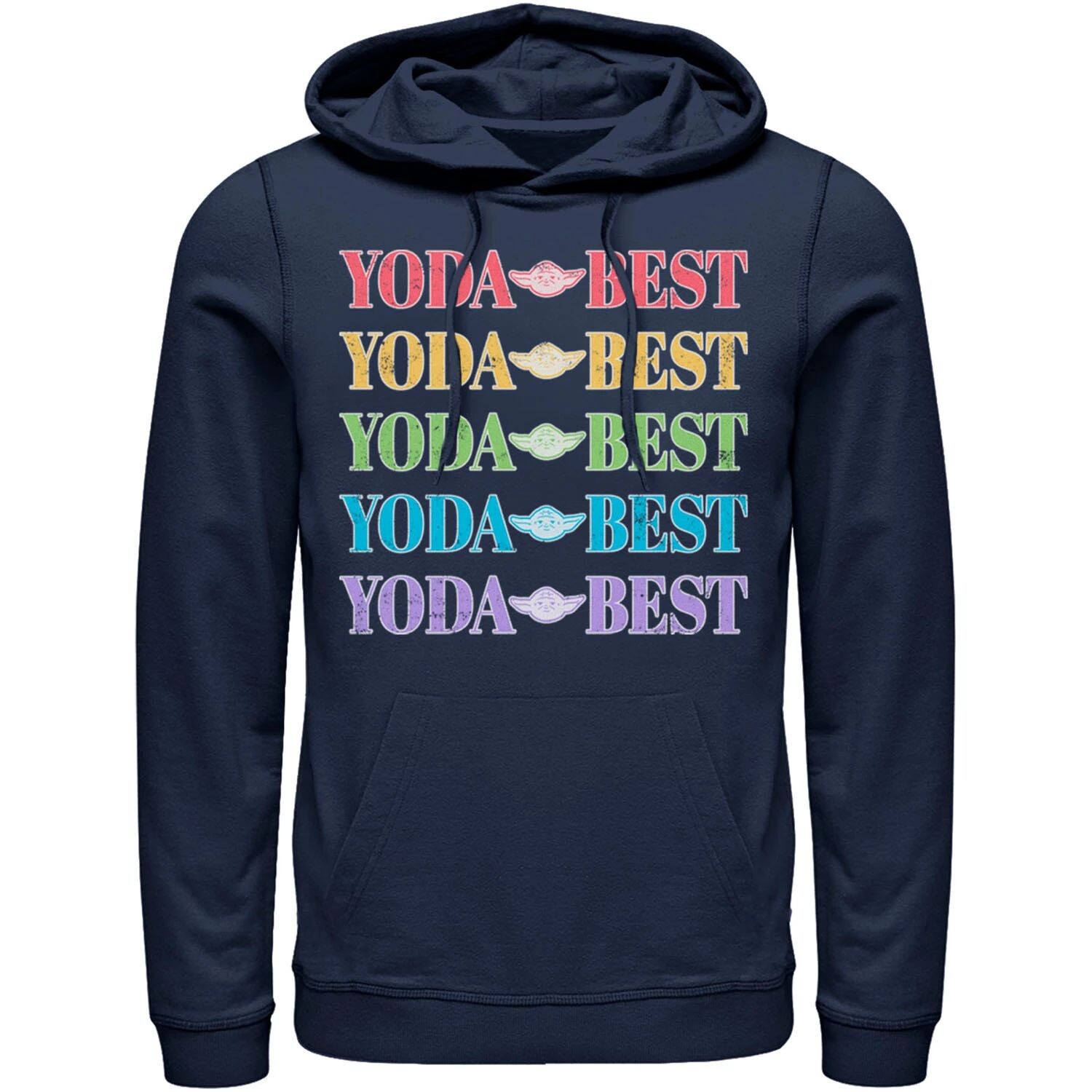Мужская толстовка с капюшоном с радужным текстом Star Wars Pride Yoda Best, Blue Licensed Character, синий
Мужская толстовка с капюшоном с радужным текстом Star Wars Pride Yoda Best, Blue Licensed Character, синий