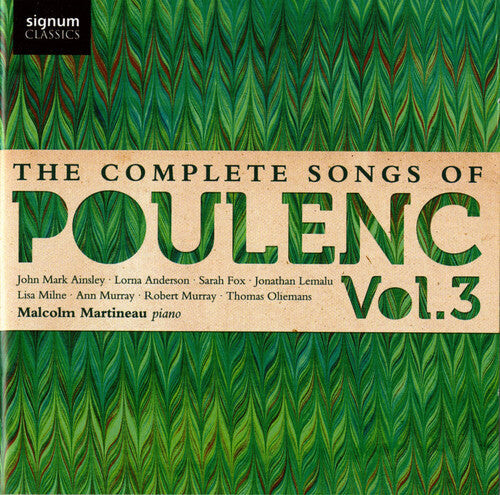CD диск Poulenc / Milne / Anderson / Murray / Lemalu: Complete Songs 3
CD диск Poulenc / Milne / Anderson / Murray / Lemalu: Complete Songs 3