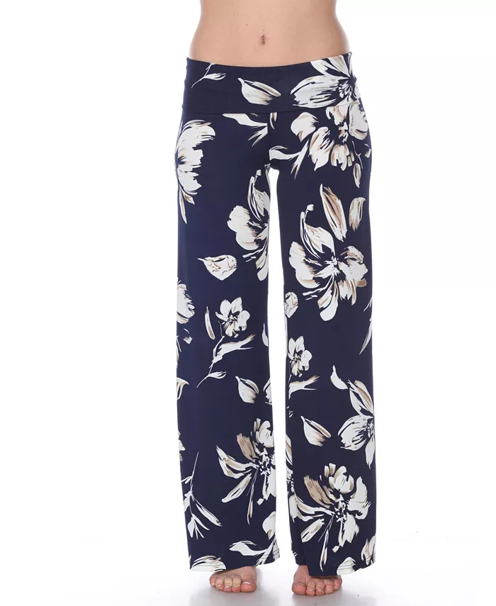 Брюки палаццо с цветочным принтом White Mark, синий
Брюки палаццо с цветочным принтом White Mark, синий