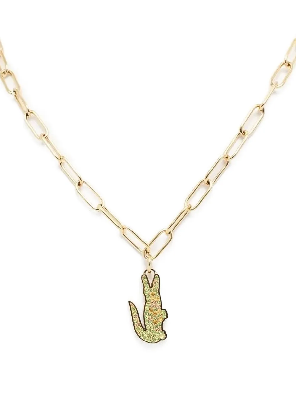 Колье с тиснением под кожу крокодила Lacoste, золотой
Колье с тиснением под кожу крокодила Lacoste, золотой