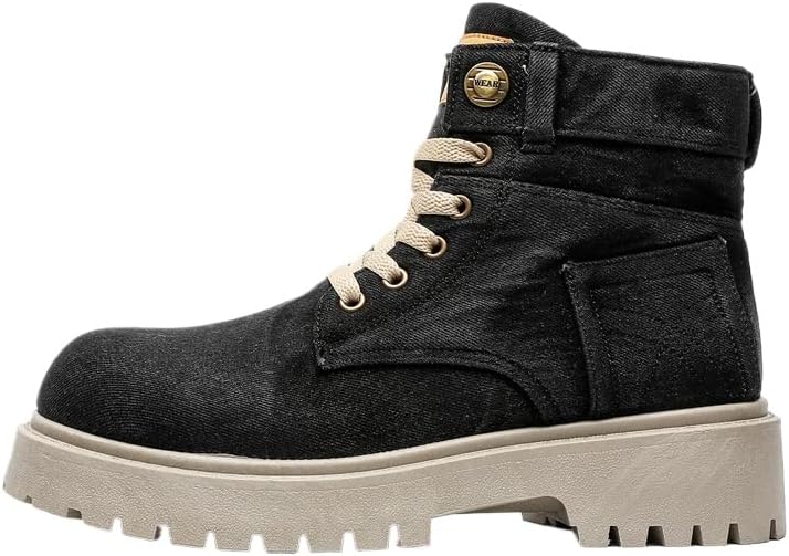 Мужские ботинки - Высокие походные кроссовки для мужчин - Водоотталкивающие камуфляжные ботинки с ортопедическими стельками - Тактическая обувь для повседневного ношения, работы или активного отдыха Hhhchpm, черный
Мужские ботинки - Высокие походные кроссовки для мужчин - Водоотталкивающие камуфляжные ботинки с ортопедическими стельками - Тактическая обувь для повседневного ношения, работы или активного отдыха Hhhchpm, черный