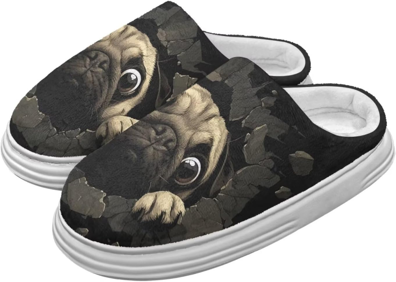 Тапочки для женщин и мужчин, зимние шлепанцы, мягкие плюшевые пушистые домашние тапочки для улицы и дома Hechitok, Bulldog Print
Тапочки для женщин и мужчин, зимние шлепанцы, мягкие плюшевые пушистые домашние тапочки для улицы и дома Hechitok, Bulldog Print