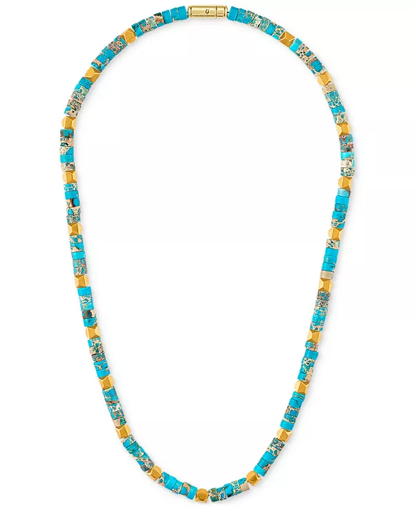 Мужское ожерелье из бисера с морской звездой, реконструированное из бирюзы, 22 дюйма Bulova, turquoise
Мужское ожерелье из бисера с морской звездой, реконструированное из бирюзы, 22 дюйма Bulova, turquoise