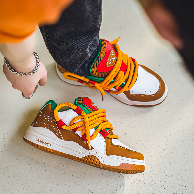 Кеды мужские, обувь для скейтбординга низкая Белый/Хаки Aderstar
Кеды мужские, обувь для скейтбординга низкая Белый/Хаки Aderstar