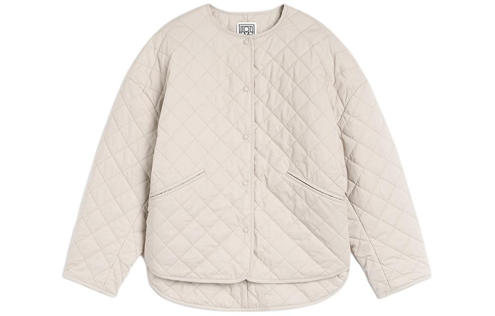 Футболка с рукавом реглан и стеганой ромбовидной строчкой TOTEME, серый галька
Футболка с рукавом реглан и стеганой ромбовидной строчкой TOTEME, серый галька