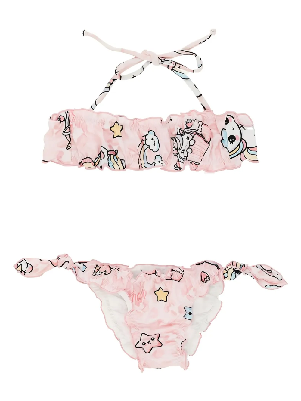 Бикини с оборками и принтом «единорог» mousse dans la bouche, розовый
Бикини с оборками и принтом «единорог» mousse dans la bouche, розовый