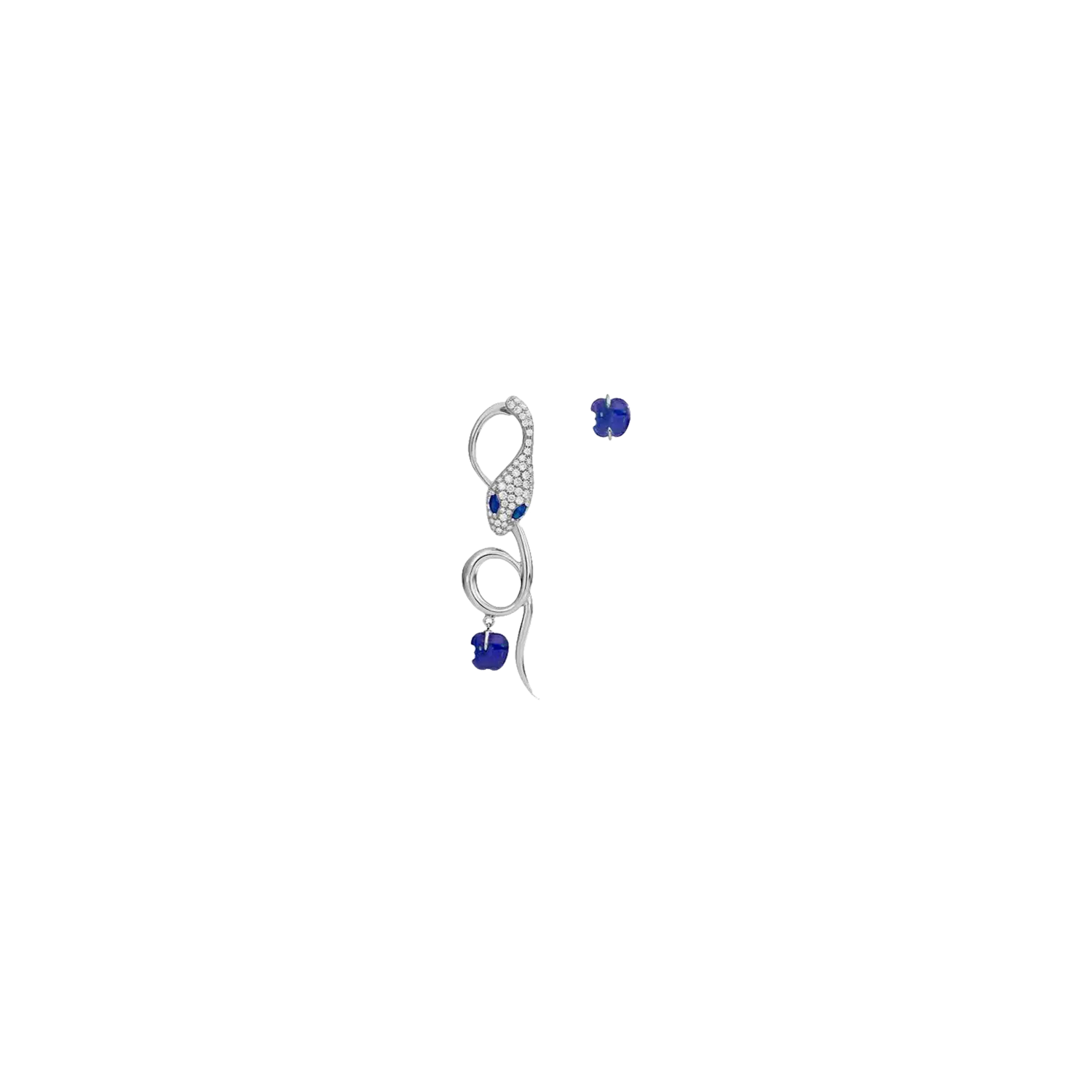 Одиночная серьга malafemmina doppiеtta "змея и яблоко" из белого золота с бриллиантовым паве, лазуритом и двойной вставкой из синих сапфиров - dmf07orbbdildzb. DADA ARRIGONI
Одиночная серьга malafemmina doppiеtta "змея и яблоко" из белого золота с бриллиантовым паве, лазуритом и двойной вставкой из синих сапфиров - dmf07orbbdildzb. DADA ARRIGONI