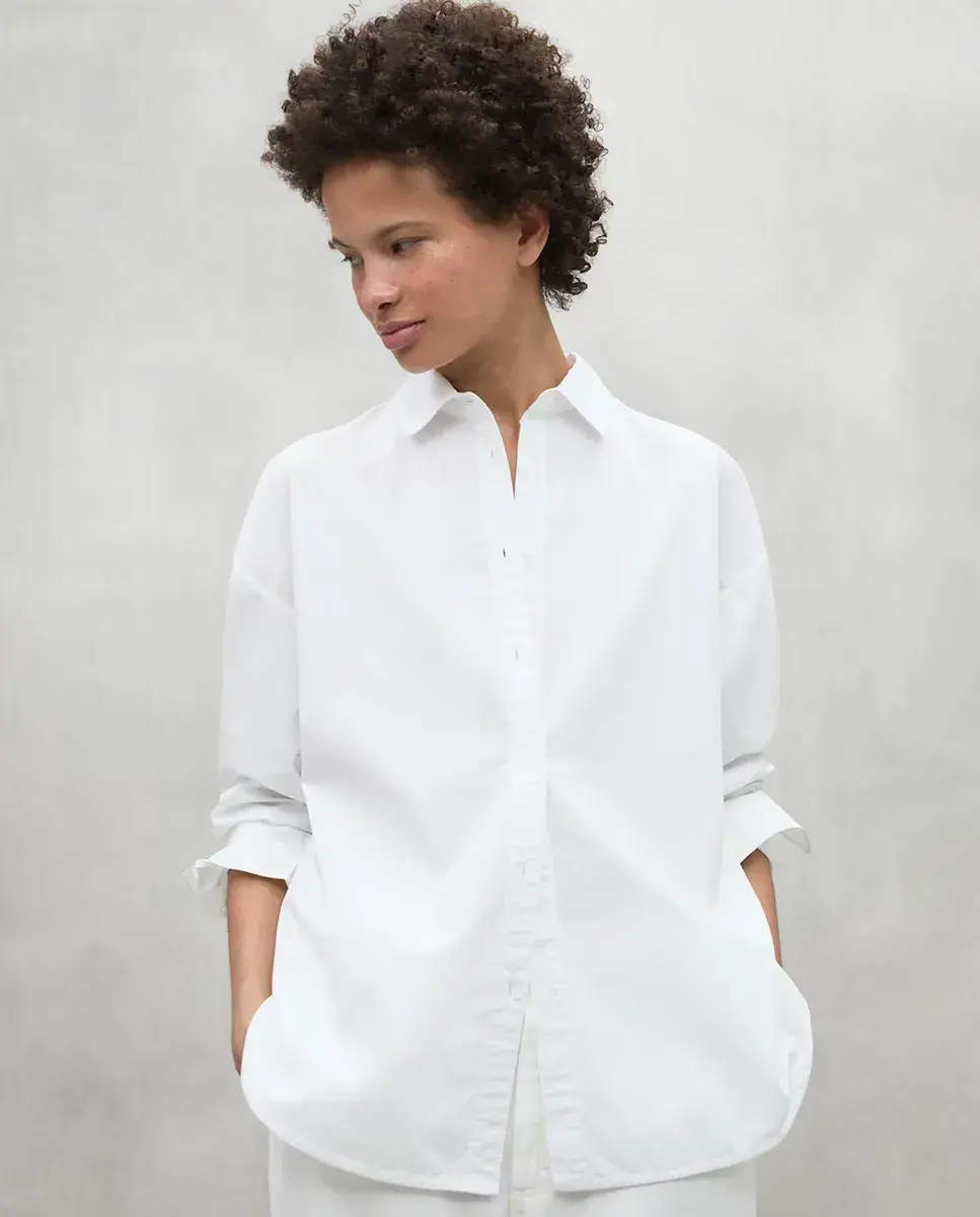 Женская оверсайз рубашка из льна Ecoalf, белый
Женская оверсайз рубашка из льна Ecoalf, белый