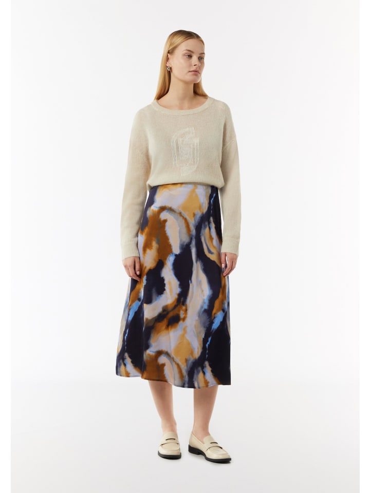 Длинная юбка comma Rock lang, синий 
Длинная юбка comma Rock lang, синий