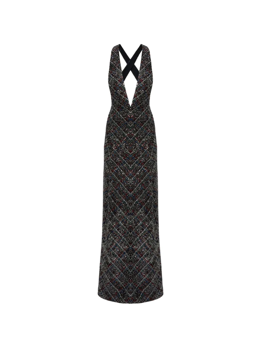Макси-платье с V-образным вырезом и узором Missoni, черный
Макси-платье с V-образным вырезом и узором Missoni, черный