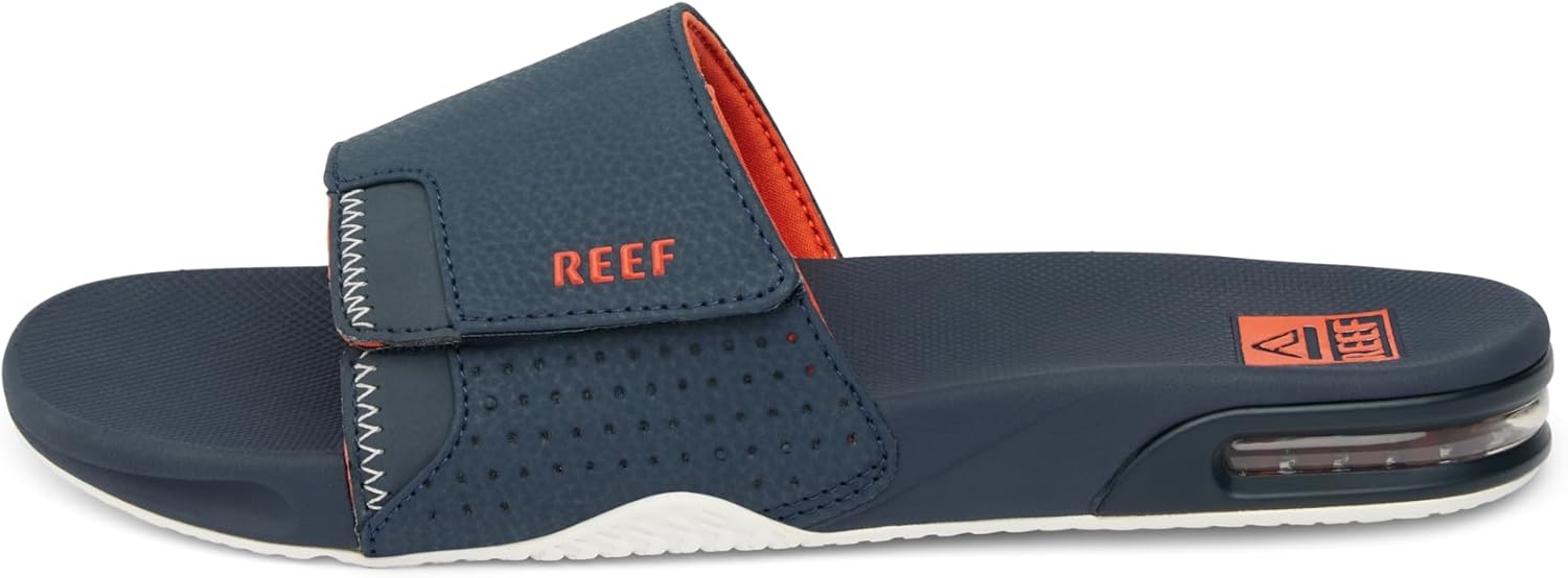 Мужские сандалии REEF Fanning Slide с открывалкой для бутылок, поддержкой свода стопы, прочной подошвой, водостойкие, белый/синий/оранжевый/темно-синий
Мужские сандалии REEF Fanning Slide с открывалкой для бутылок, поддержкой свода стопы, прочной подошвой, водостойкие, белый/синий/оранжевый/темно-синий