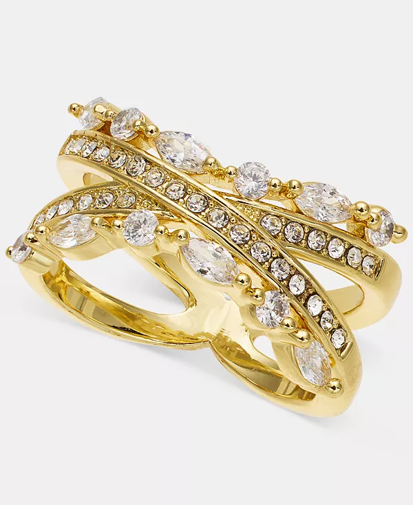 Кольцо с разрезным кольцом из кубического циркония и кристаллов, эксклюзивно в Macy's Charter Club, gold
Кольцо с разрезным кольцом из кубического циркония и кристаллов, эксклюзивно в Macy's Charter Club, gold