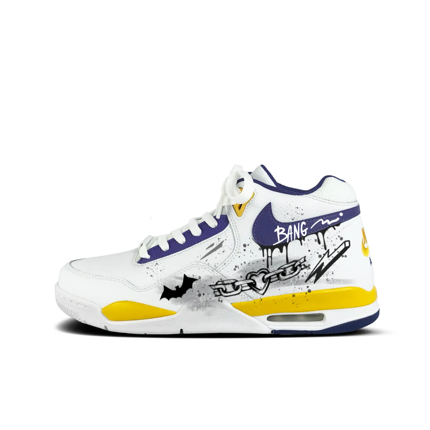 Nike Легендарные баскетбольные кроссовки Flight Legacy Heart Chain с устойчивым к истиранию покрытием, mid top, винтажные, мужские, бело-сине-желтые
Nike Легендарные баскетбольные кроссовки Flight Legacy Heart Chain с устойчивым к истиранию покрытием, mid top, винтажные, мужские, бело-сине-желтые