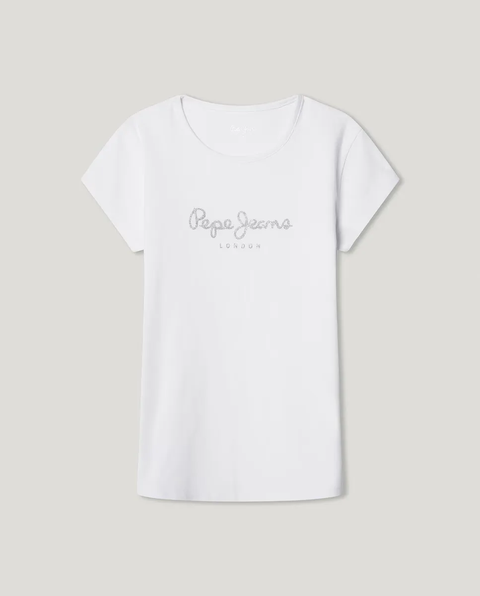 Футболка для девочек с короткими рукавами и принтом Pepe Jeans, белый
Футболка для девочек с короткими рукавами и принтом Pepe Jeans, белый