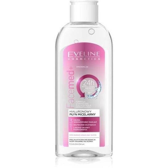 Гиалуроновая мицеллярная жидкость 150 мл Eveline Cosmetics Facemed+
Гиалуроновая мицеллярная жидкость 150 мл Eveline Cosmetics Facemed+