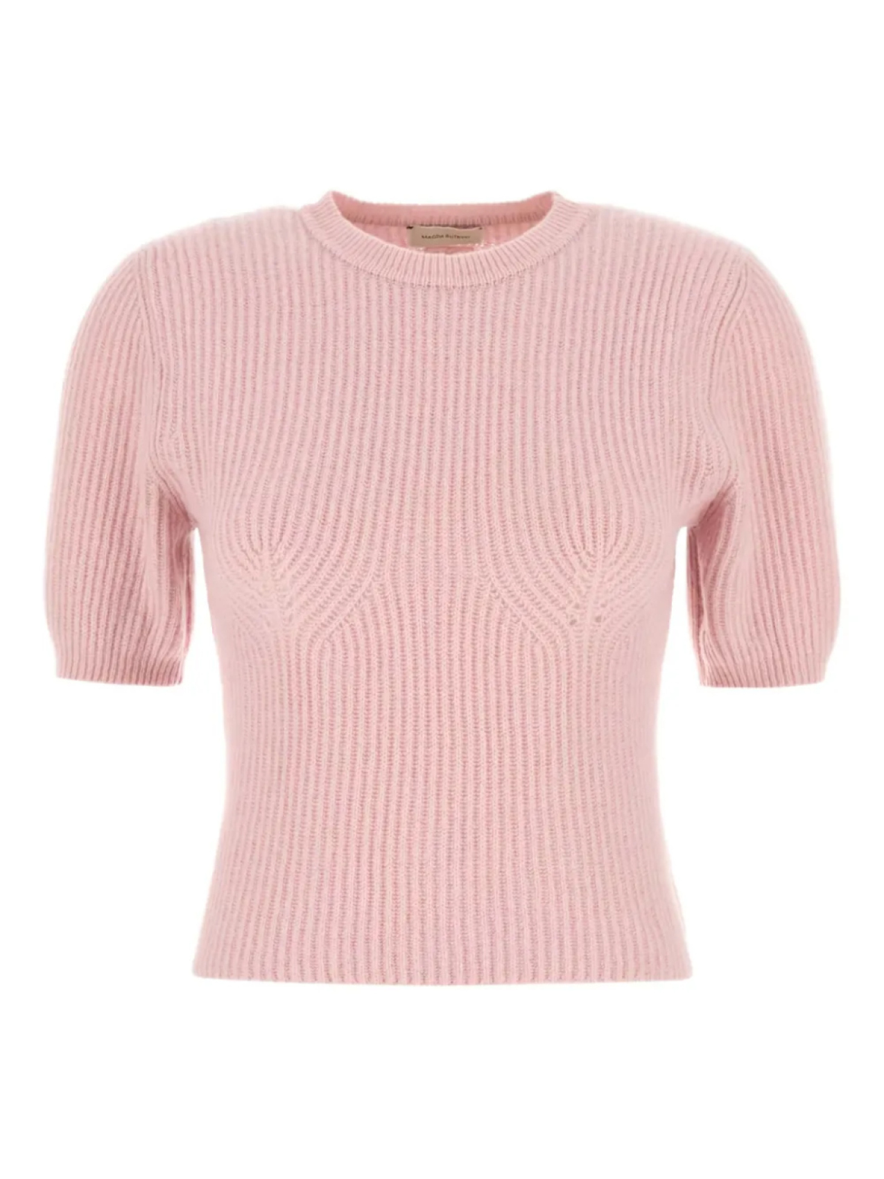 Ребристый свитер с короткими рукавами Magda Butrym, розовый
Ребристый свитер с короткими рукавами Magda Butrym, розовый