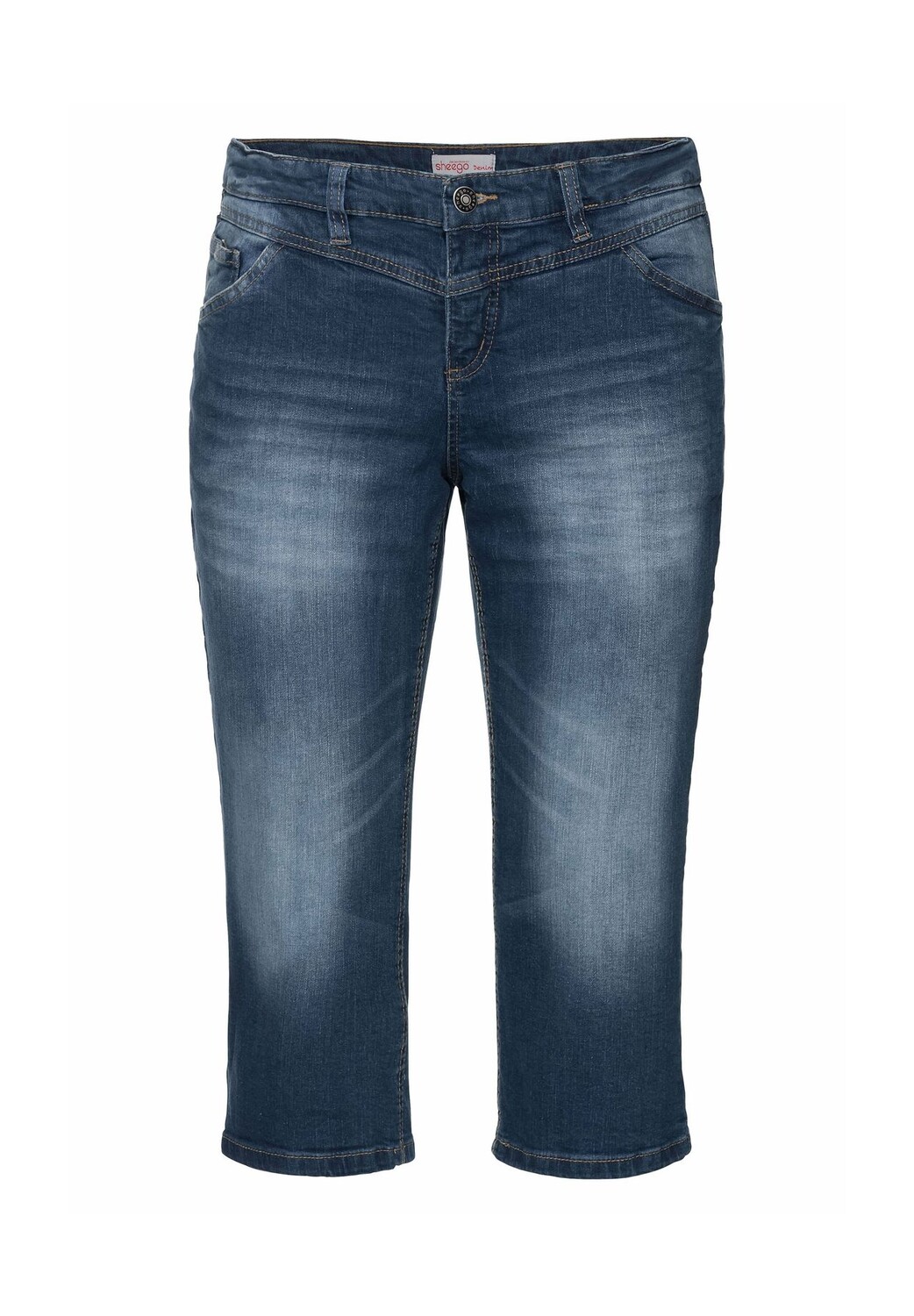 Джинсы-капри «Die Schmale» с использованными эффектами sheego, цвет Blue Denim
Джинсы-капри «Die Schmale» с использованными эффектами sheego, цвет Blue Denim