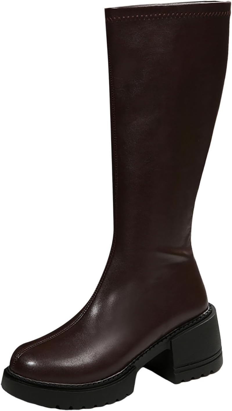 Женские высокие ботинки до колена из лакированной кожи Гого-ботинки с молнией, ботильоны до середины голени, с круглым носком, вестерн-стиль, массивная платформа, готические модные туфли, длинные ботильоны Movnebyro, темно-коричневый
Женские высокие ботинки до колена из лакированной кожи Гого-ботинки с молнией, ботильоны до середины голени, с круглым носком, вестерн-стиль, массивная платформа, готические модные туфли, длинные ботильоны Movnebyro, темно-коричневый