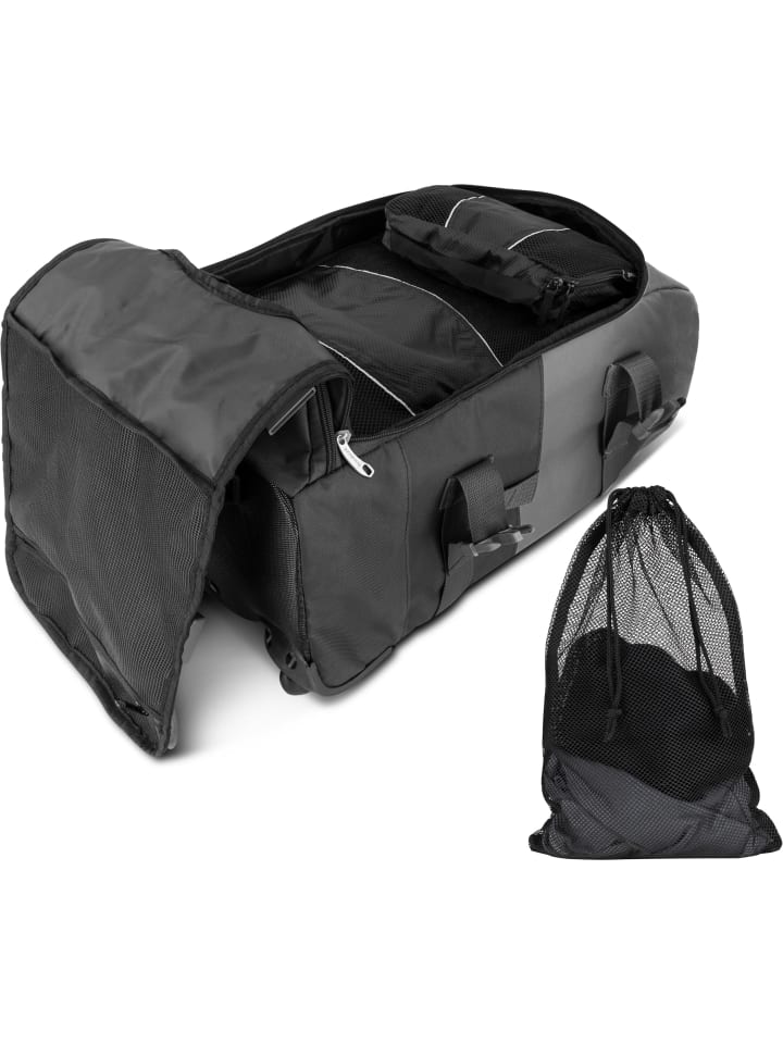 Дорожная сумка с 5 подходящими чехлами для одежды Melano в черном/сером цвете normani
Дорожная сумка с 5 подходящими чехлами для одежды Melano в черном/сером цвете normani