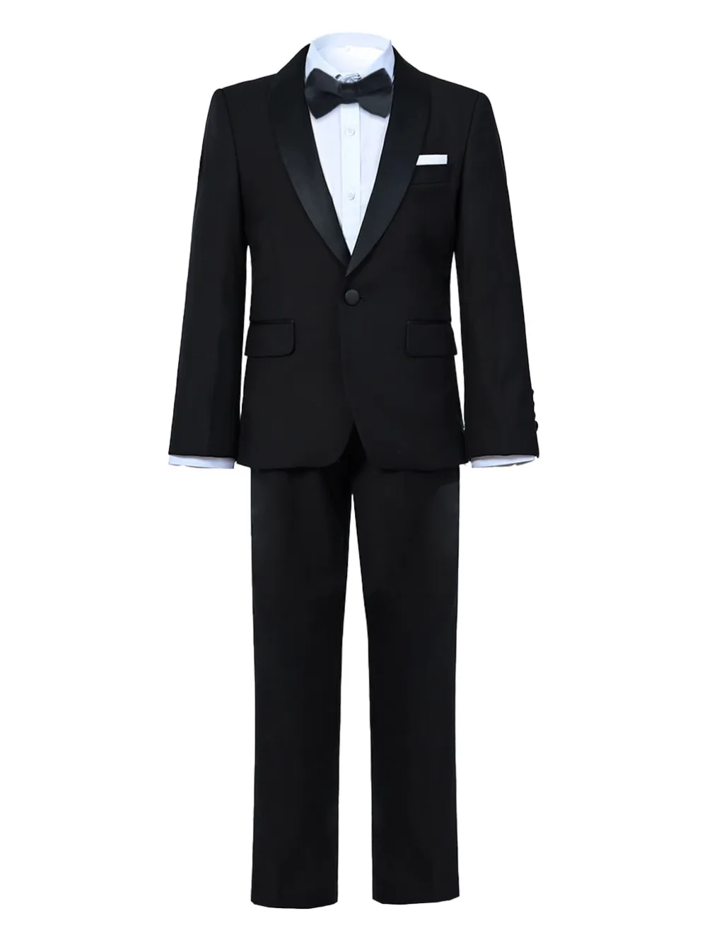 Костюм с лацканами-шалькой Moustache, черный
Костюм с лацканами-шалькой Moustache, черный