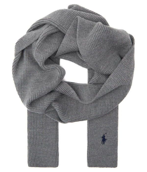 Шарф шерстяной Polo Ralph Lauren с логотипом, серый
Шарф шерстяной Polo Ralph Lauren с логотипом, серый