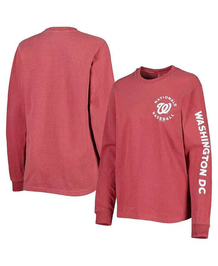Женская красная футболка с длинными рукавами и пигментной краской Washington Nationals Team Soft As A Grape
Женская красная футболка с длинными рукавами и пигментной краской Washington Nationals Team Soft As A Grape