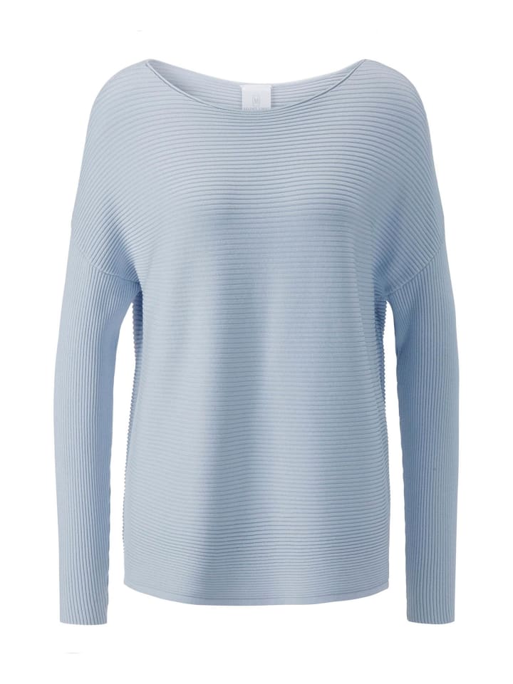 MADELEINE Повседневный объемный свитер с вырезом-лодочкой синего цвета
MADELEINE Повседневный объемный свитер с вырезом-лодочкой синего цвета